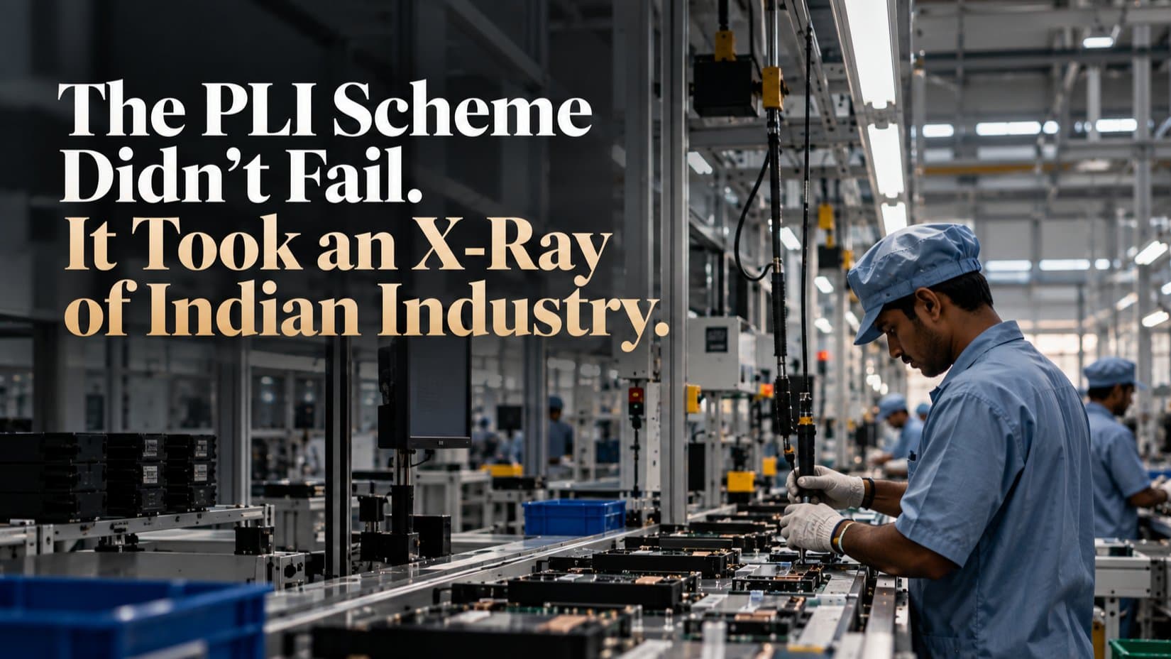 The PLI Scheme Didn't Fail. It Took an X-Ray of Indian Industry.