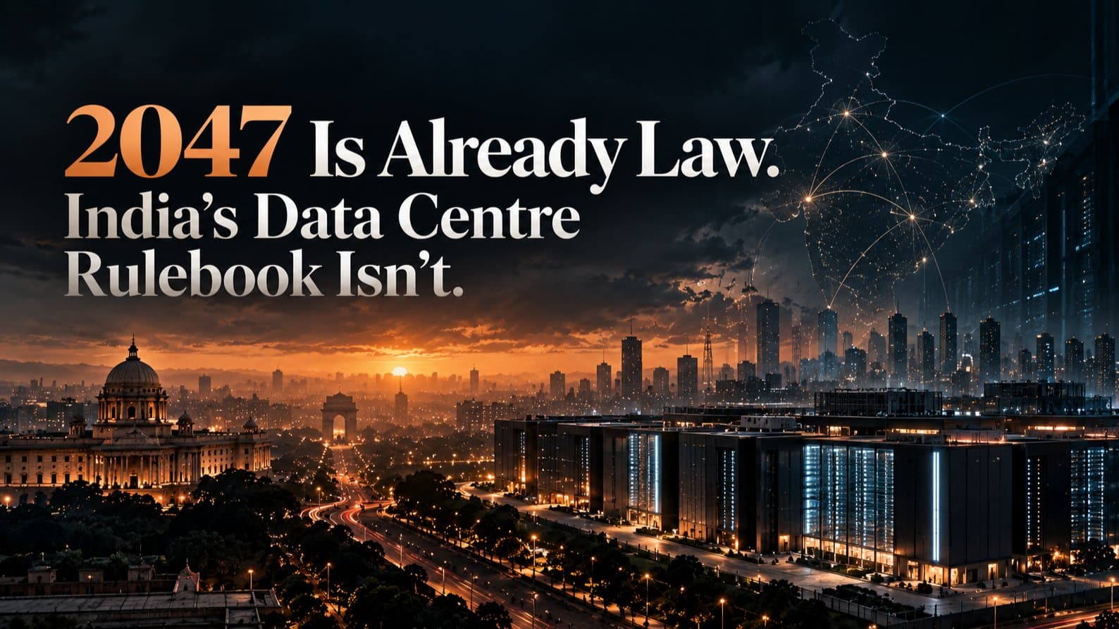 2047 Is Already Law. India's Data Centre Rulebook Isn't.