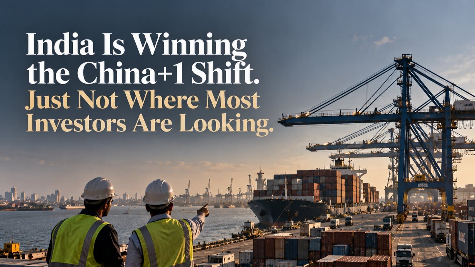 India Is Winning the China+1 Shift Just Not Where Most Investors Are Looking